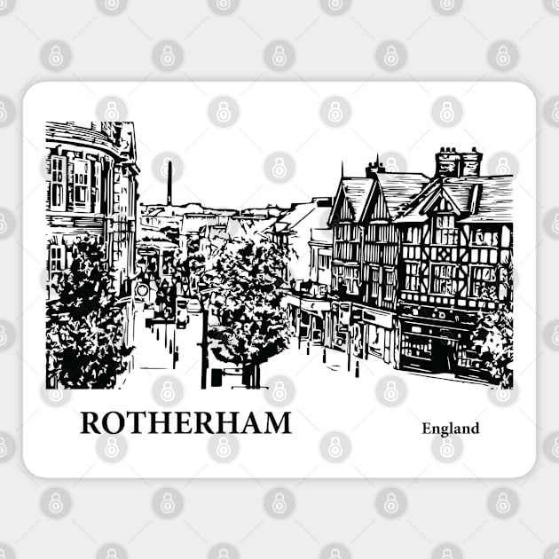 Rotherdam England Magnet by Lakeric